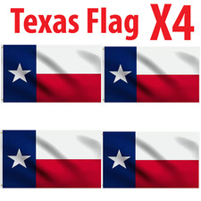 4X  3x5 Texas TX State Flag foot banner grommets polyester picture