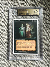 1995 MTG 4th Edition Royal Assassin BGS 9.5 GEM MINT Vintage Black Rare - Read picture