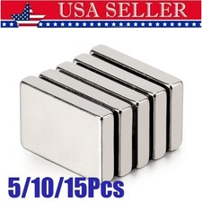 5/10/15pcs Big Strong Block Fridge Magnets 30x20x5mm Rare Earth Neodymium N38 picture
