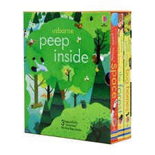 Usborne Peep Inside 3 Books Box By Anna Milbourne â€“ Ages 0-5 - Hardback picture