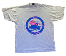 Vintage Swine Cooler Pink Pig Shirt Size XL - Made In The USA picture