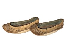 Antique Chinese Han Embroidered Platform Shoes 7.5