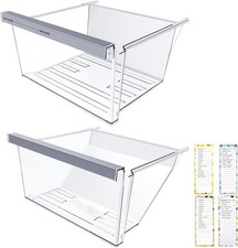2 PACK W11162443 & W11162446 Refrigerator Crisper Drawer Fit Whirlpool Fridge picture
