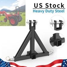 3 Point 2'' Trailer Receiver Hitch Tow Drawbar Category 1 Tractor Adapter picture