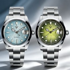 Tandorio 36mm Sapphire Lume Dial 20ATM Stainless Steel PT5000 Miyota Men Watch picture