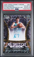 2025-26 Topps Cosmic Chrome - Electro Static Signatures Kon Knueppel Gold /50 picture