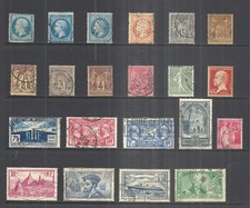 FRANCE     VARIOUS CLASSIC MH* & USED ISSUES    1854 to 1935 picture