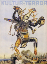 WWII German Anti-Allied Kultur-Terror Propaganda War Military Poster Art Print picture