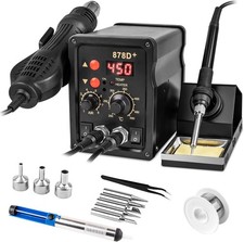 2-in-1Hot Air Rework Soldering Station Kit Dual Independent Control Fast Heat Up picture