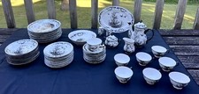Vintage Aux Au Provence Toile Dinnerware Set 8 Place Setting + Service Set picture