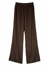 NWT Alfred Dunner Women’s Brown Twill Dress Pants 16W Straight Pull On Stretch picture