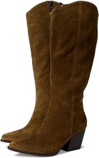 Seychelles Women's Begging You Knee High Boot Size 10 Cognac Suede Block Heel picture