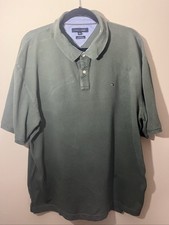 Tommy Hilfiger Men's Olive Classic Fit Polo Shirt XXL Cotton picture