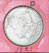 1921 Morgan Silver Dollar $1 Coin 0.9 Fine Silver Uncertified Morgan Dollar  #D picture