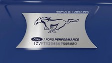 Engraved Dash Plaque Custom Fit for 05-09 Mustang V6 / GT S197 Interior picture