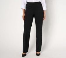 Dennis Basso Women's Pants Sz S Ponte Knit Boot Cut Black A672925 picture