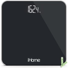 Digital Battery Powered Bathroom Scale 397 lbs FSA and HSA Eligible, Black picture