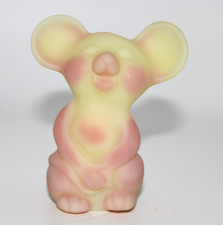 Fenton for NFGS Burmese Satin Mouse Pink Yellow Uranium GLOWS picture