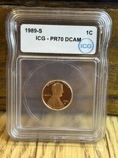 1989 S Lincoln Cent PR70 DCAM picture