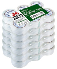 Cinta de Embalaje Transparente 36 Rollos Alta Resistencia 65 Yardas 1.88