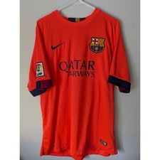 FC Barcelona 2014-15 Xavi Jersey XL Nike Away Treble Season Soccer Shirt picture