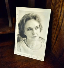 Lillian Gish Hard Signed Autographed Original Black & White Portrait Photo 3x5 picture