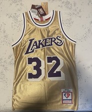 Magic Johnson Mitchell and Ness Jersey Size Small New in Bag 1984-85 picture