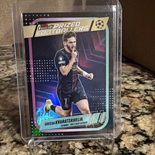 Topps 2025 Finest Prized Footballers Khvicha Kvaratskhelia 🔥Black 2/10🔥 picture