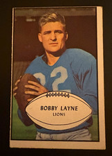 Bowman 1953 - Bobby Layne #21 Detroit Lions Football Base Set picture