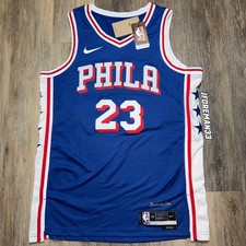Nike LeBron James Philadelphia 76ers Jersey Icon Edition Blue NBA Swingman picture