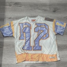 PDF CHANNEL White 17 Football Jersey T-Shirt Mesh Streetwear picture