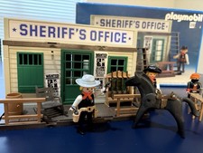 Playmobil 3423 Western Sheriff's Office Building Set Box Instructions picture
