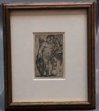 Hans Sebald Beham (1500-50 Frankfurt) - Female Genius with Coat of Arms 1535 picture