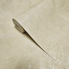 Modern buff beige tan camel cream industrial faux concrete textured Wallpaper 3D picture