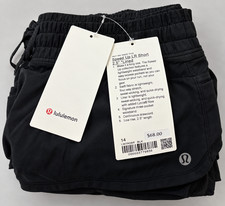 Lululemon Speed Up Low-Rise Lined Athletic Running Shorts Black Size 14 LW7AO6R picture