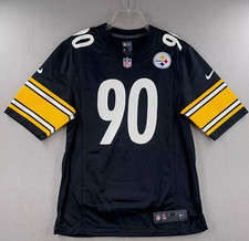 Pittsburgh Steelers T.J. Watt #90 Home Black Game Jersey Men's S-3XL NWT picture