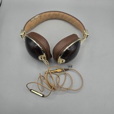 Skullcandy Roc Nation Aviator Clear Brown Gold Headphones Transparent Used picture