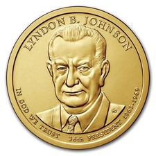 2015-P Lyndon Johnson Presidential Dollar BU picture
