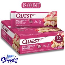 Quest Protein Bar, White Chocolate Raspberry, 20g Protein, 12 Ct 4g Net Carbs picture
