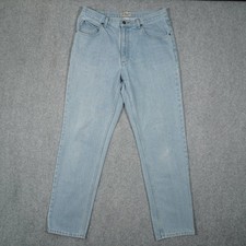 L.L.Bean Jeans Men's Light Wash 33x32 100% Cotton Denim Classic Fit picture