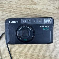 Canon Sure Shot MAX 35mm film point and shoot camera w/ 38mm 1:3.5 WORKING picture