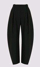 Dissh Romy Black Barrel Leg Tailored Pant, Size 16 picture