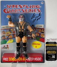 Demolition Ax Signed Latoonie Wrestling Giant Series Figure Autograph JSA COA picture