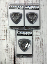 NEW 🏹🎯 3 Packs - 3 BLADE Muzzy Trocar 100 Grain Archery Fixed Broadheads 🏹🎯 picture