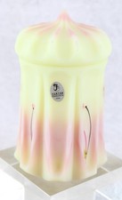 Rare Fenton Burmese Floral Satin Art Glass Uranium Persian Tent Box Signed picture