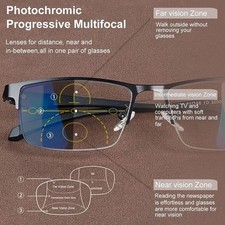 German Intelligent Color Progressive Auto Focus Reading Glasses See More Clearly picture