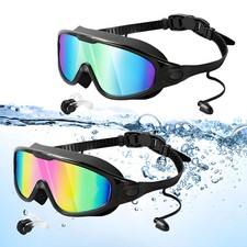 GMOX Adults UV Swimming Goggles 2Pcs Adult Swimming Accessories with Anti-Fog picture