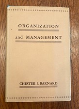 Organization & Management Barnard Pioneering Executive Leadership Papers 1948 DJ picture