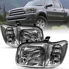 For 2005-2006 Toyota Tundra 05 06 07 Sequoia Smoke Pairs L+R Headlights Assembly picture