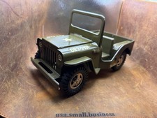 Vintage Tonka GR 2-2431 US Army Jeep Commander Pressed Steel Military Toy picture